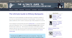 Desktop Screenshot of militarybackpackguide.com